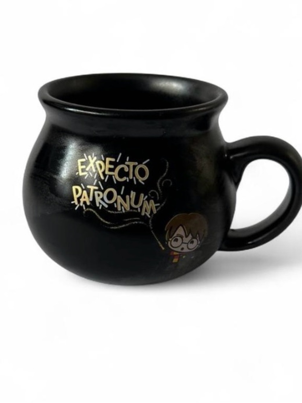 Black 'Expecto Patronum' Ceramic Mug